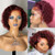 afsisterwig Short Pixie Cut Curly Styled Bob Wig Bob Burgundy Lace Front Wig Deep Short 99j Red Colored Pre Plucked Water Wave Frontal Curly Human Hair Wigs (13X4 99J Burgurdy)