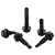 Bykonh #12 x 1-1/4" Hex Washer Head Self Drilling Screws Black Finish, 410 Stainless Steel, 50 PCS