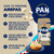 P.A.N. Whole Grain White Corn Meal – Pre-cooked Gluten Free and Kosher Flour for Arepas (2.2 lb/Pack of 4)