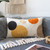 VANNCIO Lumbar Throw Pillow Cover, Boho Tufted Mid Century Rectangle Pillowcase for Modern Bedroom Living Room, Abstract Textured Cushion Sham, 12x20 inch, 1PCS (Yellow Orange)
