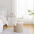 VIPOSCO Large Laundry Hamper, Tall Woven Rope Storage Basket for Blanket, Toys, Dirty Clothes in Living Room, Bathroom, Bedroom - 72L Brown & White