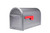 Architectural Mailboxes Mapleton™ Heavy Duty Steel Metal Post Mounted Mail Box for Outside, Graphite, Large Curbside Mailbox with Magnetic Latch