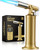 RAVS Copper Butane Torch Lighter, Refillable Kitchen Torch Cooking Torches with Adjustable Flame, Creme Brulee Torch for Baking, Welding, Unique Gifts for Men, Butane Gas is Not Included