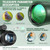 12x56 High Power Monocular Telescope for Adults | Comes with Smartphone Adapter Tripod Travel Bag | Bird Watching Hunting Hiking Camping Gift - Green