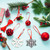 100 Pcs Christmas Ornament Ribbon Hangers, Thin Hand Tied Ornament Ribbon Loops