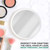 Jumbl 6” 20X Magnifying Mirror, Compact Suction Cup Makeup Mirror with 20X Magnification for Bathroom, Shower, Beauty & Skin Care, Brow Threading & Tweezing