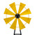 Glitzhome 44" H Metal Wind Spinner Yard Stake, Ornamental Windmill Decor Weather Vane Weather Resistant for Home Outdoor Yard Lawn Garden Farm Backyard, Yellow