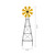 Glitzhome 44" H Metal Wind Spinner Yard Stake, Ornamental Windmill Decor Weather Vane Weather Resistant for Home Outdoor Yard Lawn Garden Farm Backyard, Yellow