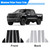 Priprilod Cover Pillar Posts Door Window Trim Gloss Black Fit for Chevy Silverado 1500 GMC Sierra 1500 Door Window Pillar Posts Molding Cover Trim Stickers Anti Scratch 2019 2020 2021 2022 2023 2024