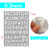 584 Pieces 8 sheets 1 inch Self-Adhesive Vinyl Letters Numbers Kit, Modern Mailbox Numbers Sticker for Mailbox, Signs, Window, Door, Cars, Trucks, Home, Business, Address Number, Name, Craft (White)