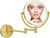 Rechargeable Wall Mounted Lighted Makeup Mirror with Magnification Gold, 8 Inch 1X/10X Magnifying Two Sided Led with Lights, 360 Swivel Extendable Shaving Mirror for Bathroom, Brushed Gold Rechargeable Wall Mounted Lighted Makeup Mirror with Magnification Gold, 8 Inch 1X/10X Magnifying Two Sided Led with Lights, 360 Swivel Extendable Shaving Mirror for Bathroom, Brushed Gold