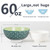 Large Serving Bowls - 60 oz Ceramic Salad Bowl - 8 Inch Serving Bowl Set - Big Soup Bowl For Kitchen - Microwave & Dishwashers Safe - Pho Fruit Pasta Popcorn Bowl - Set of 3