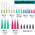 20 Pack Dispenser and 30ml+50ml Glue Bottle, 1ml, 3ml, 5ml, 10ml Glue Dispenser, 14ga, 16ga, 18ga, 20ga, 22ga, 25ga Dispensing Accessories and Caps, for Refilling