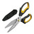 Stedi Scissors Heavy Duty 8-Inch,Multipurpose Scissors,Sharp Stainless Steel Shears with Serrated Edge & Protective Cover,Non-Slip Handle,Easy Cutting Cardboard, Carpet,Leather, Fabric, Wires, Yellow