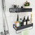 Roseyat 2-Pack Shower Caddy Adhesive Strong Sticky Waterproof Heavy-duty Wall Stick Adhesives Hook Strip Nail Free Transparent Adhesive Pad for Kitchen Racks, Bathroom Shelves, Storage Organizers