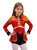 Lorilida Girls Circus Magician Drummer Costume Kids Sequins Long Sleeve Bodysuit Halloween Ringmaster Outfit Red 10 Years