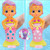 Bloopies Magic Tails Audrey I Mermaid Doll with Removable Tail Fin and Water Lover; Water Splash and Bubble Making, Bath Fun for Kids Ages 18 Months