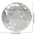 Clear Crystal Suncatcher Ball Prism Glass Sphere Faceted Gazing Ball Rainbow Maker Window Prisms Suncatcher for Window, Sun Catcher(150mm/5.91inch)