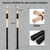 Drum brush Kit,1pair Cahon Metal Wire Brushes and 1pair Jazz Nylon Brushes,1pair Percussion Bamboo Tie Rods,1pair Birch Multi-Rod Bundle Sticks,with Black Drumstick Bag,hold up to 4Pairs of Drumsticks
