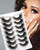 Mink Lashes 20mm 8D False Eyelashes Thick Volume Dramatic Cat Eye Lashes 7 Pairs Long Strip Wispy Lashes Pack
