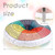Wheel of Emotions Feelings Pillow Round Throw Circle Seating Floor Cushion Comfortable Round Pillow Floor Cushions Mat for Therapist Counseling Office Home Sofa Decor (Dark Colors,20 x 20 Inch)