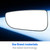 68067731AA Ram Driver Side Lower Glass Compatible with 2009-2020 Dodge Ram 1500 2500 3500 4500 5500 Towing Mirror Ram Left Pass Convex Lower Mirror Glass with Rear Mounting Bracket