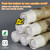 Eywamage Birch Bark Flameless Taper Candles with Remote, Short Wood LED Wax Candlesticks Flickering Battery Operated Set of 6