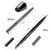 Retractable Dual End Lip Brush Concealer Brush with Cap, Lipstick Eyeshadow Foundation Makeup Brushes Gold, Black, Purple