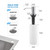Built in Soap Dispenser for Kitchen Sink, Chrome Stainless Steel Countertop Pump Head (Plastic Inside), Dish Soap Hand Lotion Dispenser with Refillable 17OZ Bottle