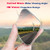 Upgrade HD Glass Wide Angle Blind Spot Mirror, Frameless 360 Adjustable Convex Rear View Mirror for Cars, Trucks and SUV - Big Fan Shaped 2pcs