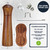 Wooden Salt and Pepper Grinders Set Mill with Tray, Premium Acacia Wood, 100% Plastic Free, Adjustable Coarseness with Stainless Steel and Ceramic Core, Great Gift, 8” Set of 2