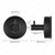 YOHOM Suction Cup Hooks Shower Towel Holder Stainless Steel Vacuum Bathroom Shower Hook Suction Towel Rack Kitchen Organizer for Bathrobe Loofah Matte Black 4Pcs