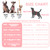 Puppytie No Pull xs Dog Harness with Multifunction Dog Leash,Soft Adjustable No Choke Escape Proof Pet Harness Vest,Pink,XS