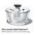 OXO Good Grips Glass Salad Spinner - Large 6.22-Qt Lettuce & Fruit Washer, Borosilicate Glass Bowl, BPA-Free, Easy Pump