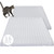 16 Pack Cat Repellent Outdoor Mat Cats Dogs Plastic Bendable Spiked Deterrent Training Repellent PET Mats with Spikes for Indoor Outdoor Supplies, 18.3 Square Feet, 16 x 13 Inch(Clear)