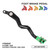 JFG RACING Motorcycle Folding Rear Brake Pedal Foot Lever CNC for KLX300R KLX250/D-TRACKER 2001-2020 KLX300 2021 KLX300SM 2021 Dirt Bike Green