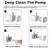 Homtyler Cat Water Fountain, Stainless Steel Inside Ultra-Quiet Pump, 2L/67oz Automatic Dog Dispenser Water Bowl, Multiple Pets Water Fountain