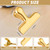 Funfery Gold Chip Clips Bag Clips Large Stainless Steel Clip for Food Storage,Air Tight Seal Chip Bag Clip 3 Inch Strong Food Clipp for Snack,Chips,Kitchen Decor,Home&Office Paper Heavy Duty-8 Pack