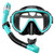 Seovediary Snorkel Set Adults Snorkeling Gear Anti-Fog Panoramic View Swim Mask Dry Top Snorkel Kit with Carry Bag for Snorkeling Scuba Diving Swimming Travel