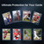 200 Card Sleeves Top Loaders for Cards, 3"X4" Toploaders for Cards, Premium Baseball Card Protectors Hard Plastic for Sports and Game Cards (100 Top Loaders + 100 Clear Sleeves)