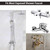 MISSMIN Concealed Shower Wall Bracket, Fitting Fixing Plate for Exposed Shower Bar, Thermostatic Mixer Bar Valve Wall Kit MISSMIN Concealed Shower Wall Bracket, Fitting Fixing Plate for Exposed Shower Bar, Thermostatic Mixer Bar Valve Wall Kit