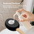 AmazerBath Lotion Applicator for Back, Feet, 4 Replacement Pads with 17" Curved Handle, Back Sunscreen Applicator for Kids, Elderly, Women, Apply Skin Cream Medicine Moisturizer Tanner, Black