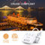 Cruise Essentials, NUOZHI 6 Ft Power Strip with 3 Outlets and 4 USB Ports(1 USB C), Non Surge Protector for Cruise Ship, Travel, Home Office, ETL Listed, White