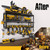 Spampur Power Tool Organizer for Tool Storage, Drill Holder Wall Mount with Screwdriver Organizer, Tool Holder for Garage Wall Organization, Heavy Duty Metal Tool Shelf with Battery Holder