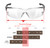 HTS HUNTERSKY S239 Protective Clear small Safety Glasses women youth protecting eyes from wind dust proof bike riding cycling running lab chemistry goggles