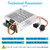 PWM DC Motor Speed Controller, DC 10V-55V / Rated 60A / Max 100A Brush Motor Stepless Speed Controller with LED Display & Forward-Brake-Reverse Switch & Ajustable Potentiometer