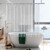 YISURE Short Shower Curtain Liner 48 Inch Length, Clear Peva Vinyl Waterproof Walk in Tub Shower Curtain Sets with 3 Heavy Magnets 70x48''