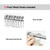 YISURE Short Shower Curtain Liner 48 Inch Length, Clear Peva Vinyl Waterproof Walk in Tub Shower Curtain Sets with 3 Heavy Magnets 70x48''