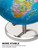 Waldauge Illuminated World Globe with Stand, 9" Earth Globes with Stable Heavy Metal Base for Kids Classroom Learning, LED Constellation Globe Night Light with HD Printed Map