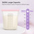 Nuliie 7 Pcs Reusable Silicone Breastmilk Storage Bags, 12oz/360ml Double Leak-Proof, BPA Free Self-Standing Milk Bags for Breastfeeding, Baby Food Pouches